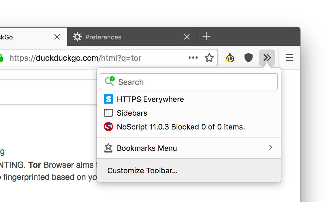 tor browser script